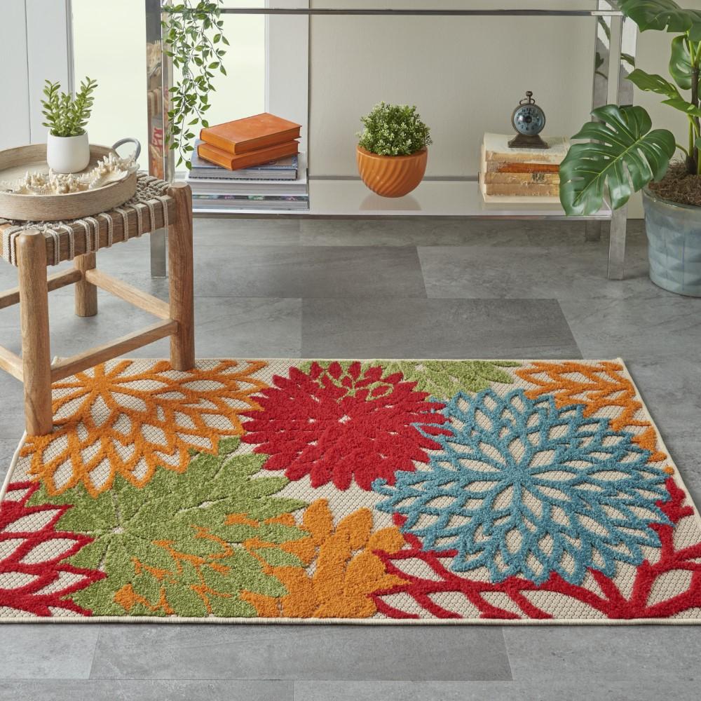 Nourison - Aloha ALH05 Green 28in x 4 Indoor-outdoor Area Rug - ALH05-99446299024 veiw 2