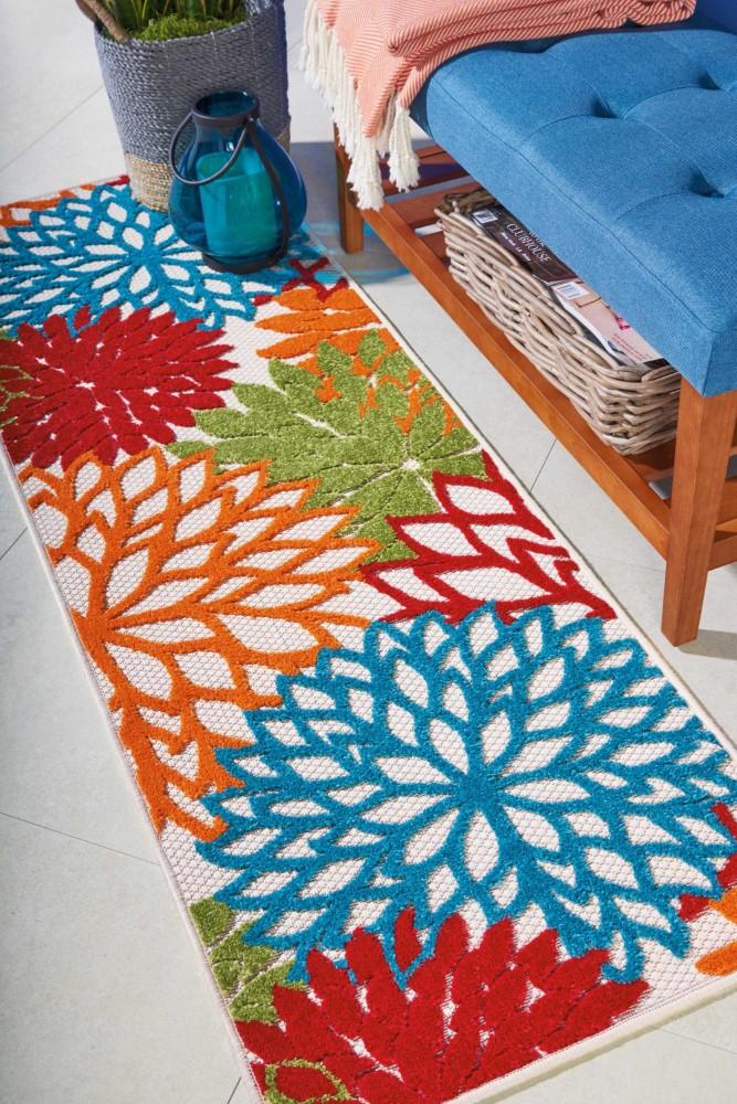 Nourison - Aloha ALH05 2 x 6 Green Indoor-outdoor Area Rug - ALH05-99446421852 veiw 2