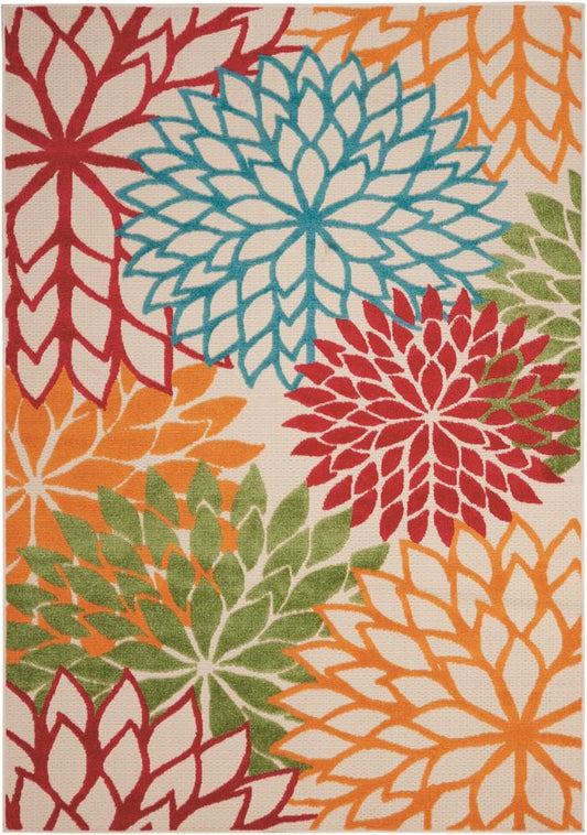 Nourison - Aloha ALH05 Green 36in x 56in Indoor-outdoor Area Rug - ALH05-99446242679 veiw 1
