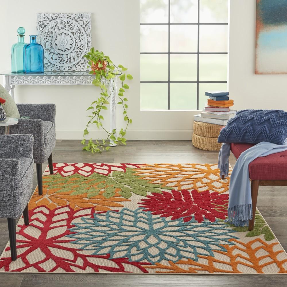 Nourison - Aloha ALH05 Green 36in x 56in Indoor-outdoor Area Rug - ALH05-99446242679 veiw 2