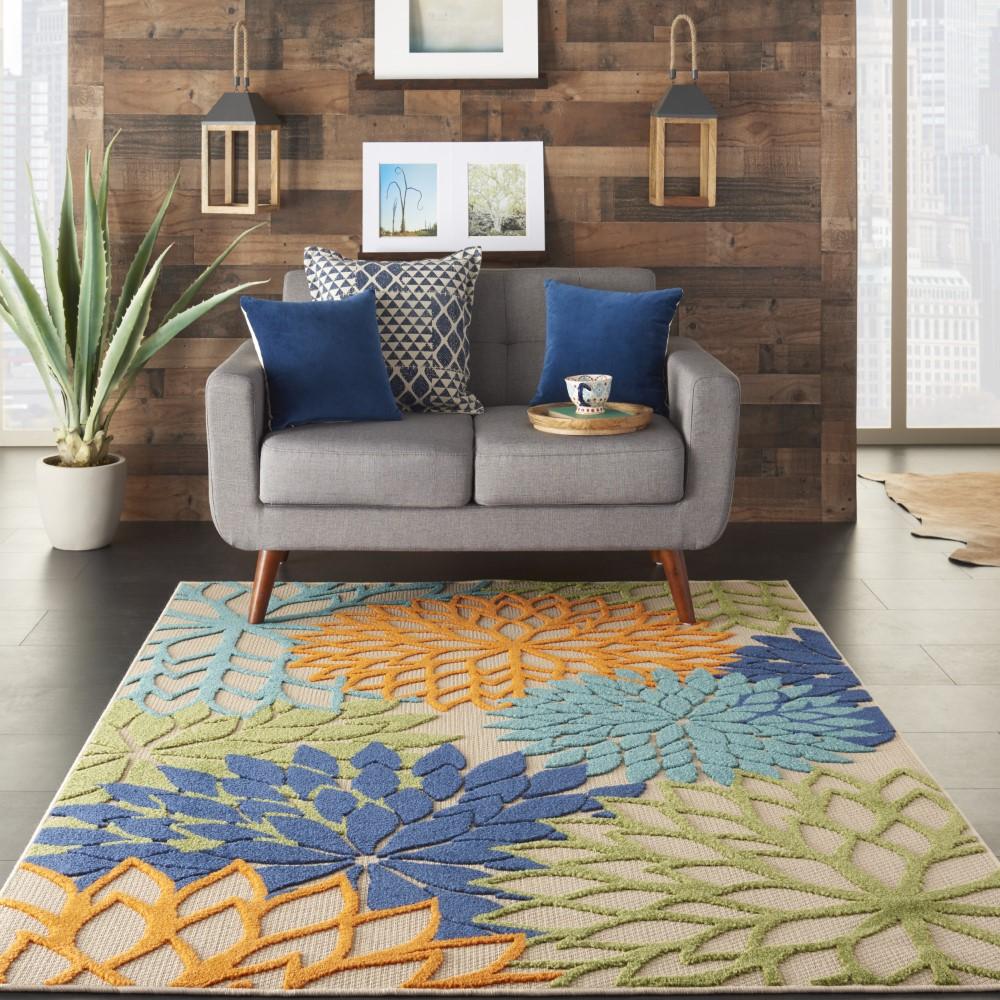 Nourison - Aloha 6 x 9 Multicolor Area Rug - ALH05-99446723062 veiw 2