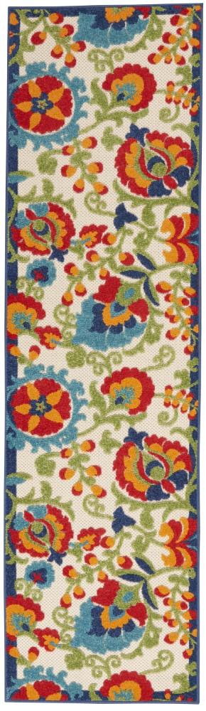 Nourison - Aloha 23inX 8 Multicolor Hallway Area Rug - ALH17-99446723178 veiw 1