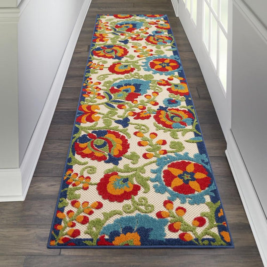 Nourison - Aloha 23inX 8 Multicolor Hallway Area Rug - ALH17-99446723178 veiw 2