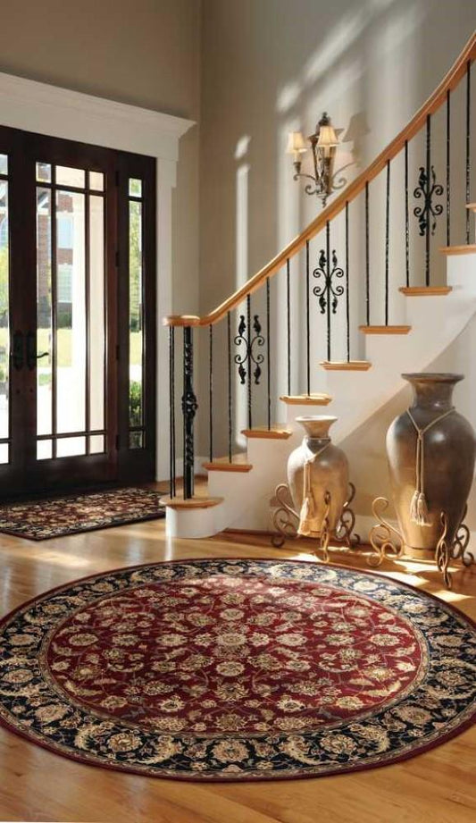 Nourison - 2000 2002 Dark Red Multicolor 6 x Round Area Rug - 2002-99446486448 veiw 2