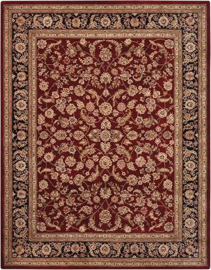 Nourison - 2000 2002 Dark Red Multicolor 79in x 99in Area Rug - 2002-99446128690 veiw 1