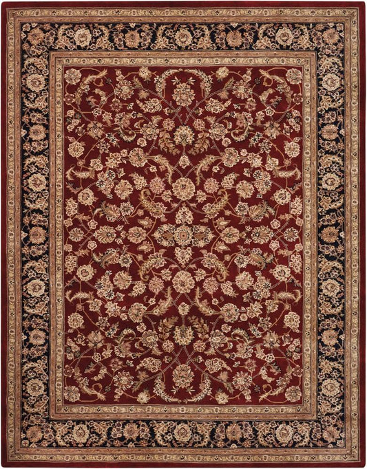 Nourison - 2000 2002 Dark Red Multicolor 79in x 99in Area Rug - 2002-99446128690 veiw 1