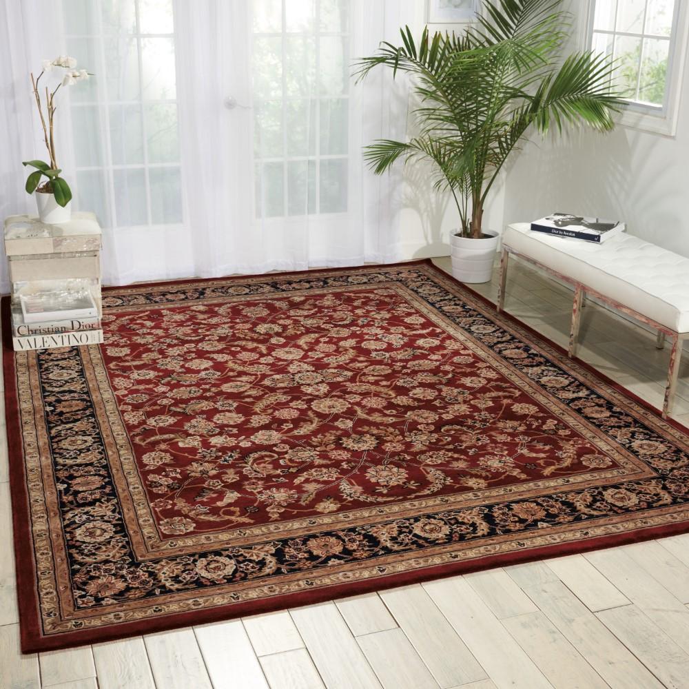 Nourison - 2000 2002 Dark Red Multicolor 79in x 99in Area Rug - 2002-99446128690 veiw 2