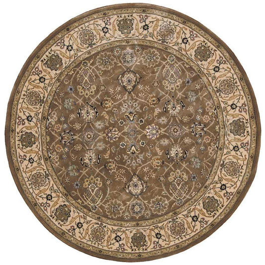 Nourison - 2000 2091 Mushroom 6 x Round Area Rug - 2091-99446529817_CLOSEOUT veiw 1