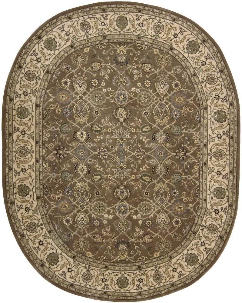 Nourison - 2000 2091 Mushroom 76in x 96in OVAL Area Rug - 2091-99446531520_CLOSEOUT veiw 1