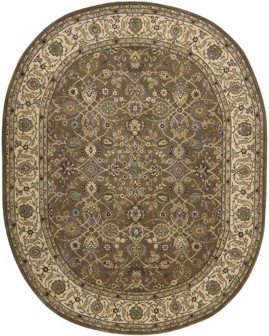 Nourison - 2000 2091 Mushroom 76in x 96in OVAL Area Rug - 2091-99446531520_CLOSEOUT veiw 1