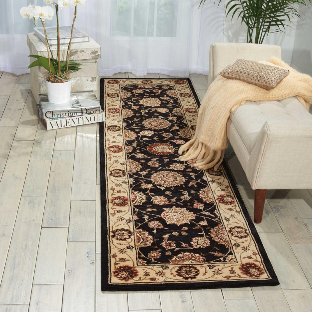 Nourison - 2000 2204 Navy Blue 23in x 8 Area Rug - 2204-99446297785 veiw 2