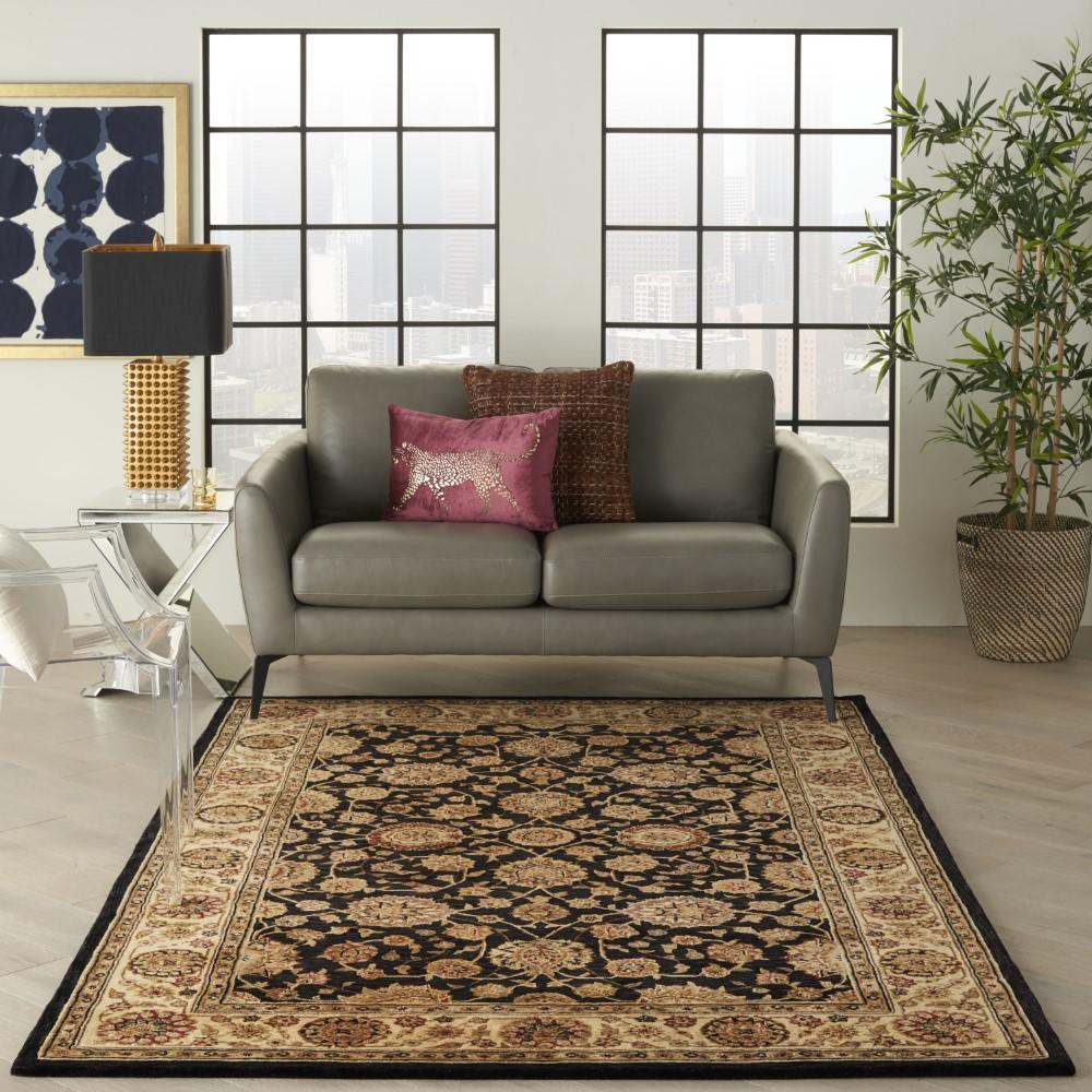 Nourison - 2000 2204 Navy Blue 56in x 86in Area Rug - 2204-99446300218 veiw 2