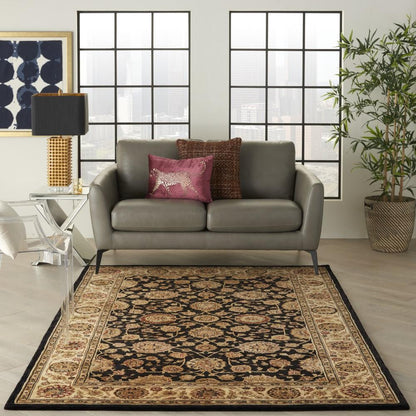 Nourison - 2000 2204 Navy Blue 56in x 86in Area Rug - 2204-99446300218 veiw 2