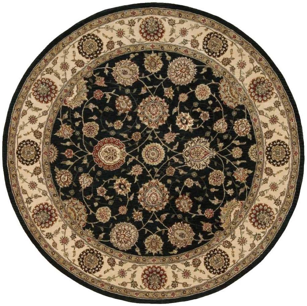 Nourison - 2000 2204 Navy Blue 6 x Round Area Rug - 2204-99446299765 veiw 1