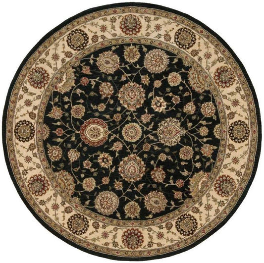Nourison - 2000 2204 Navy Blue 6 x Round Area Rug - 2204-99446299765 veiw 1