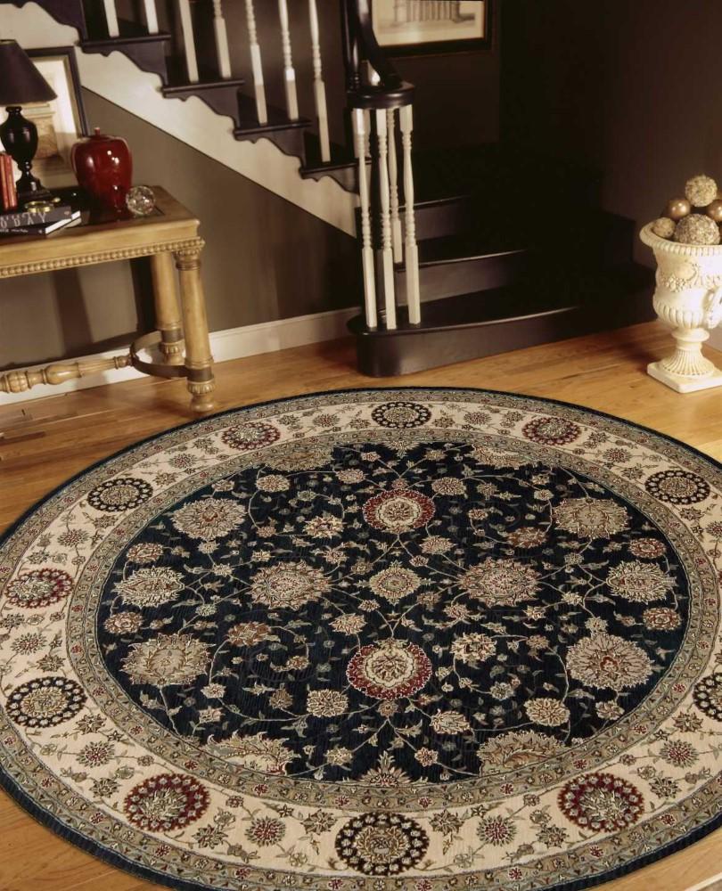 Nourison - 2000 2204 Navy Blue 6 x Round Area Rug - 2204-99446299765 veiw 2