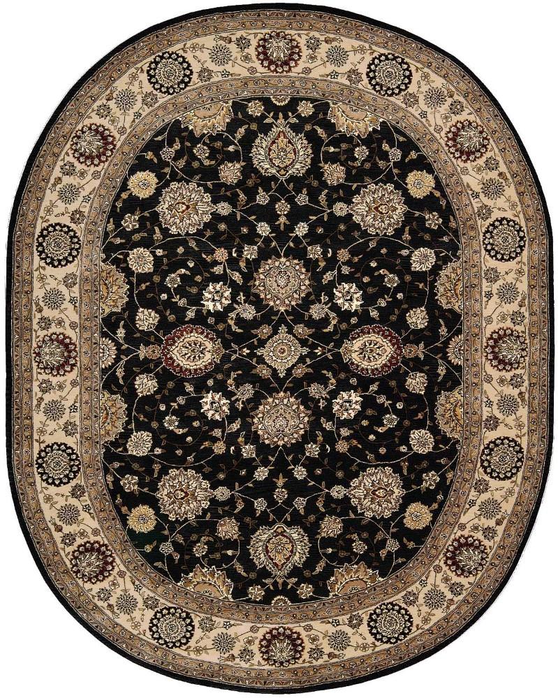 Nourison - 2000 2204 Navy Blue 76in x 96in OVAL Area Rug - 2204-99446301291 veiw 1