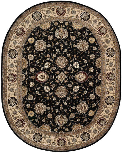 Nourison - 2000 2204 Navy Blue 76in x 96in OVAL Area Rug - 2204-99446301291 veiw 1