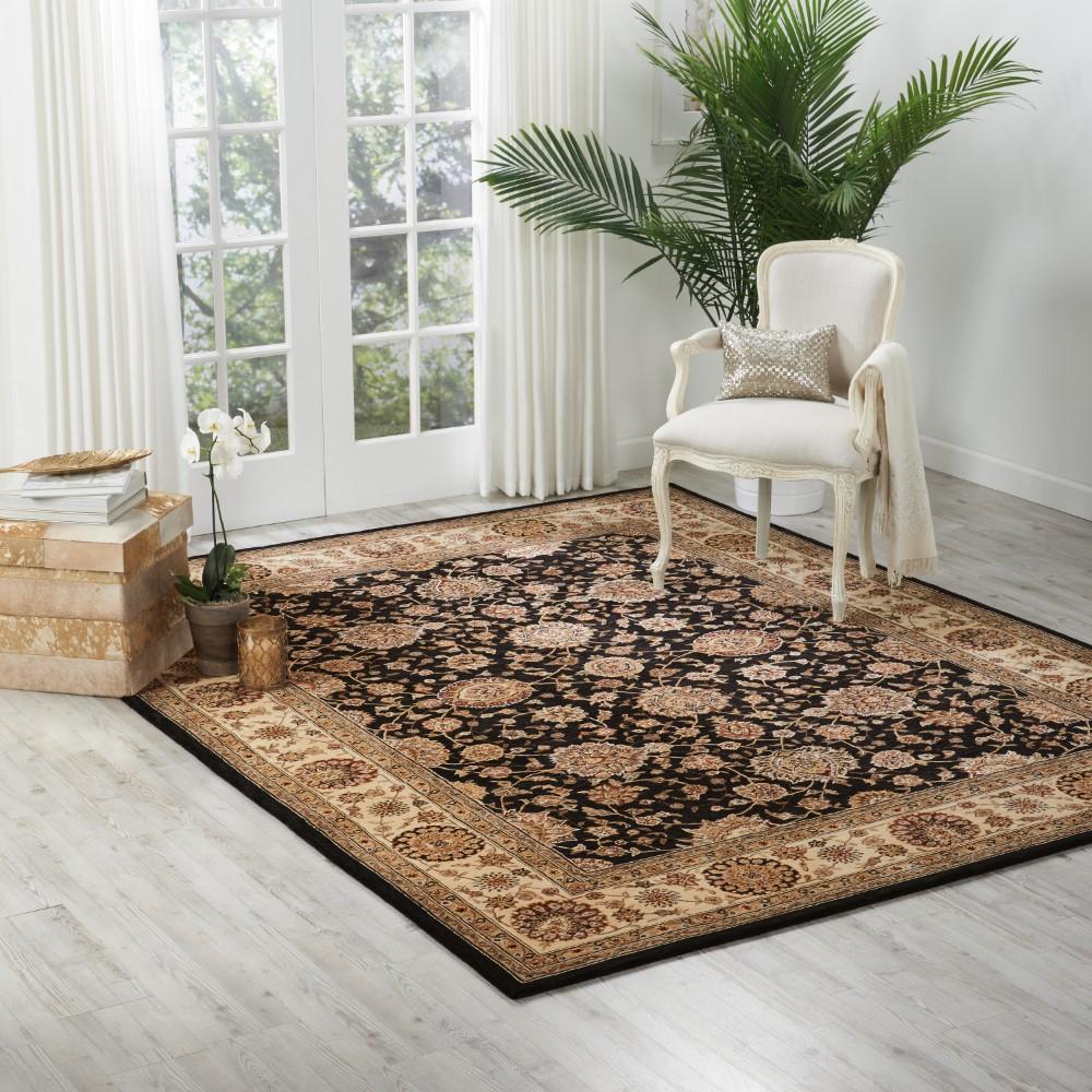 Nourison - 2000 2204 Navy Blue 79in x 99in Area Rug - 2204-99446301741 veiw 2