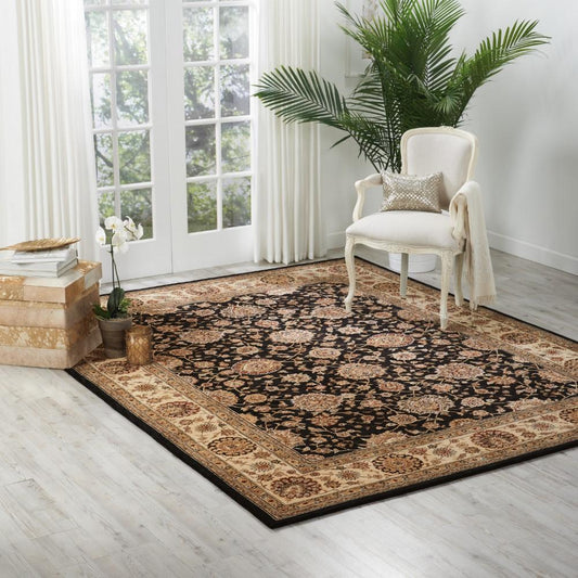 Nourison - 2000 2204 Navy Blue 79in x 99in Area Rug - 2204-99446301741 veiw 2
