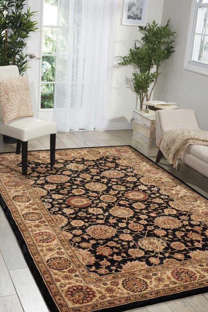 Nourison - 2000 2204 Navy Blue 86in x 116in Area Rug - 2204-99446302281 veiw 2