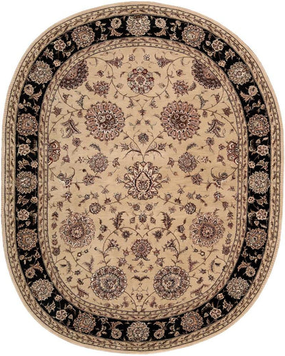 Nourison - 2000 2207 Beige 76in x 96in OVAL Area Rug - 2207-99446019851 veiw 1