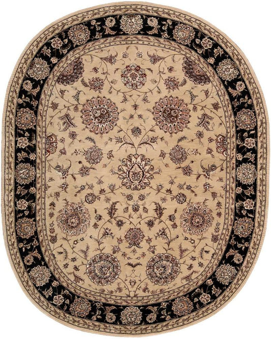 Nourison - 2000 2207 Beige 76in x 96in OVAL Area Rug - 2207-99446019851 veiw 1
