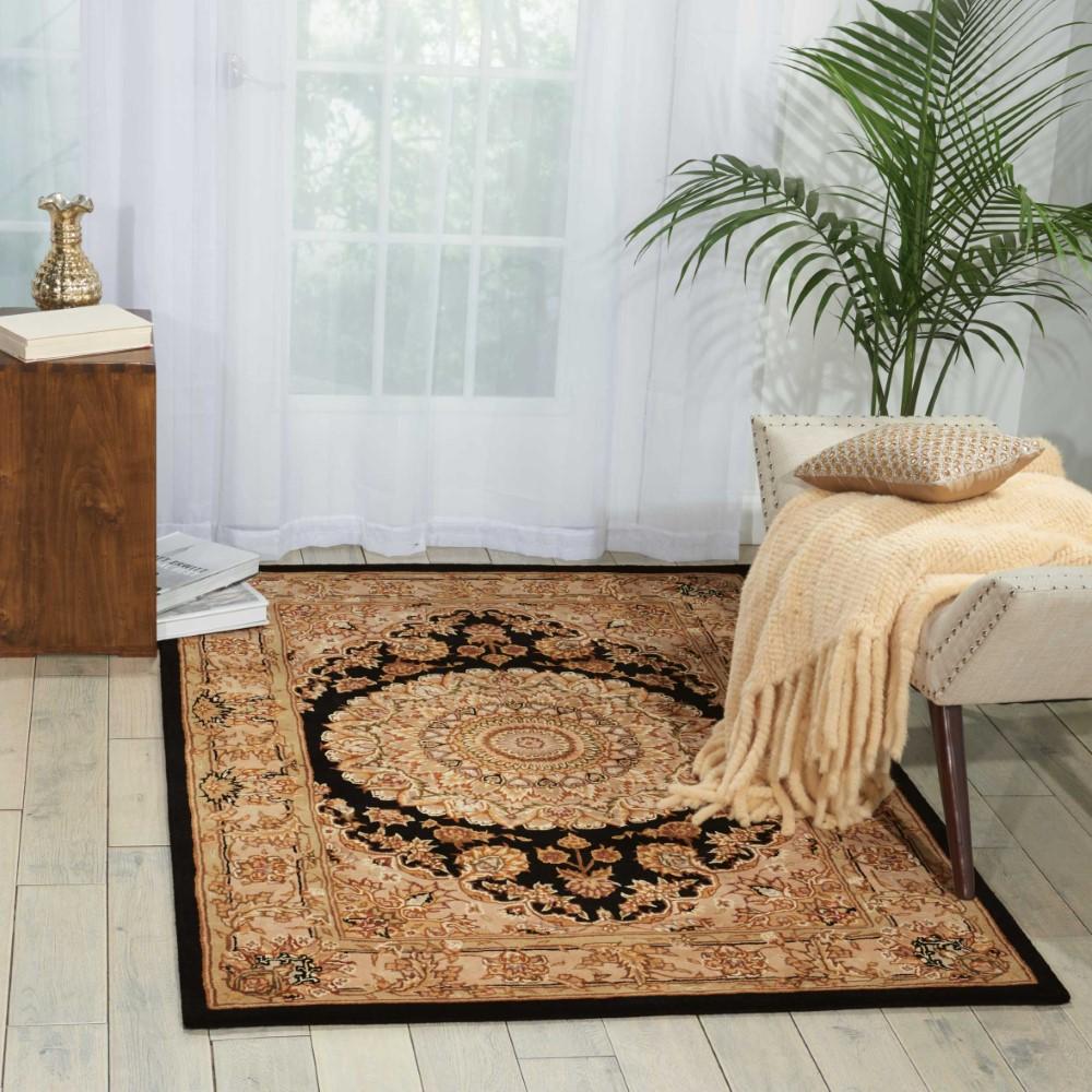 Nourison - 2000 2233 Black 26in x 43in Area Rug - 2233-99446532398 veiw 2