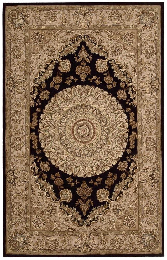 Nourison - 2000 2233 Black 56in x 86in Area Rug - 2233-99446534736 veiw 1