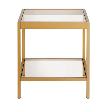 Hudson & Canal - Alexis 20in Wide Square Side Table in Brass - ST0381 veiw 3
