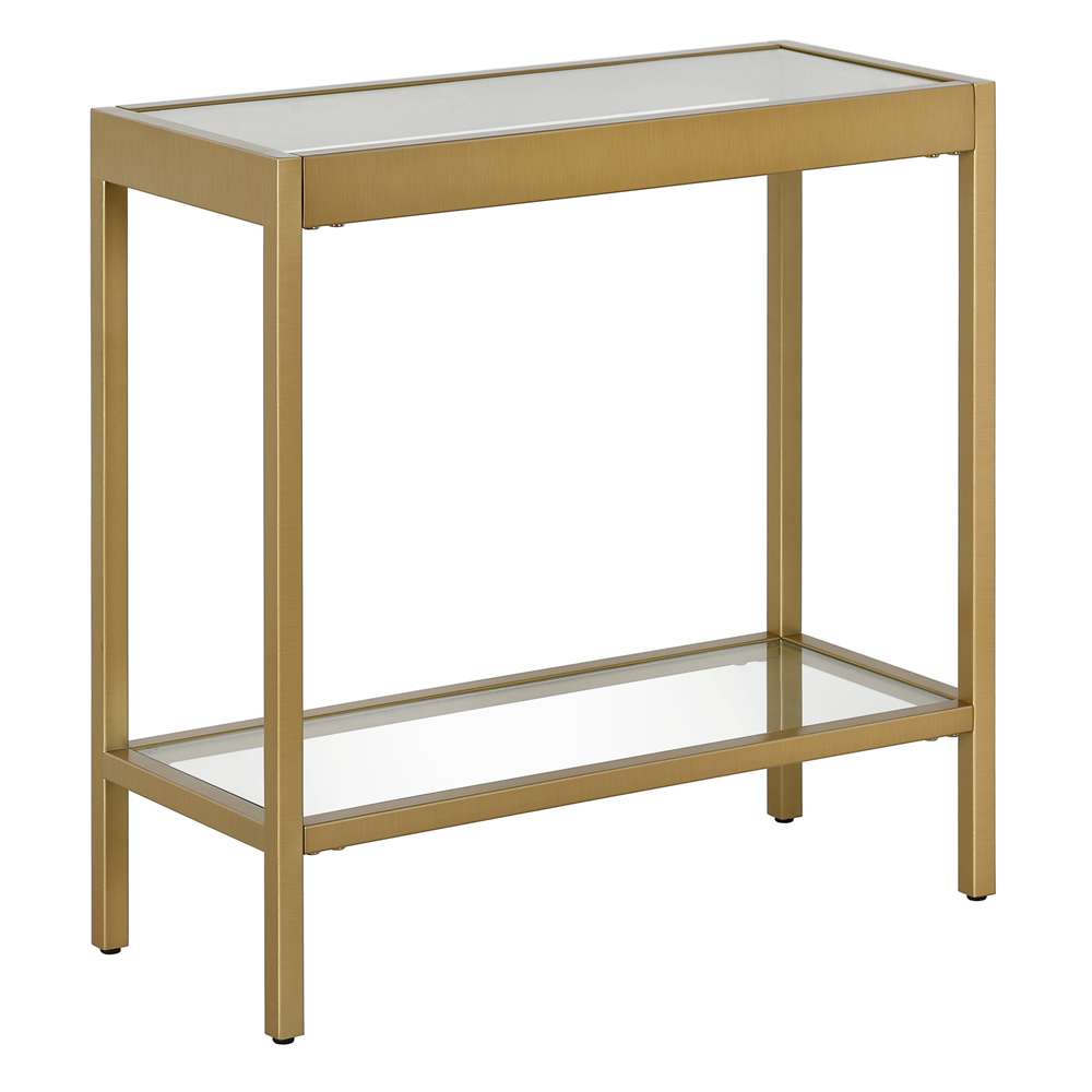 Hudson & Canal - Alexis 24in Wide Rectangular Side Table in Brass - ST1320 veiw 1