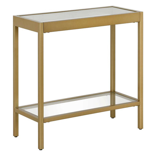 Hudson & Canal - Alexis 24in Wide Rectangular Side Table in Brass - ST1320 veiw 1