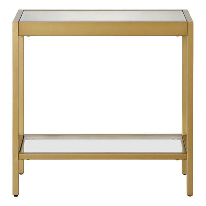 Hudson & Canal - Alexis 24in Wide Rectangular Side Table in Brass - ST1320 veiw 3