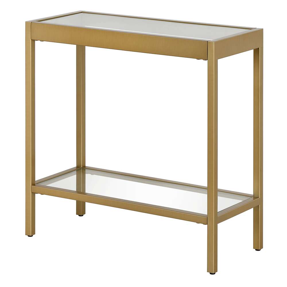 Hudson & Canal - Alexis 24in Wide Rectangular Side Table in Brass - ST1320 veiw 4