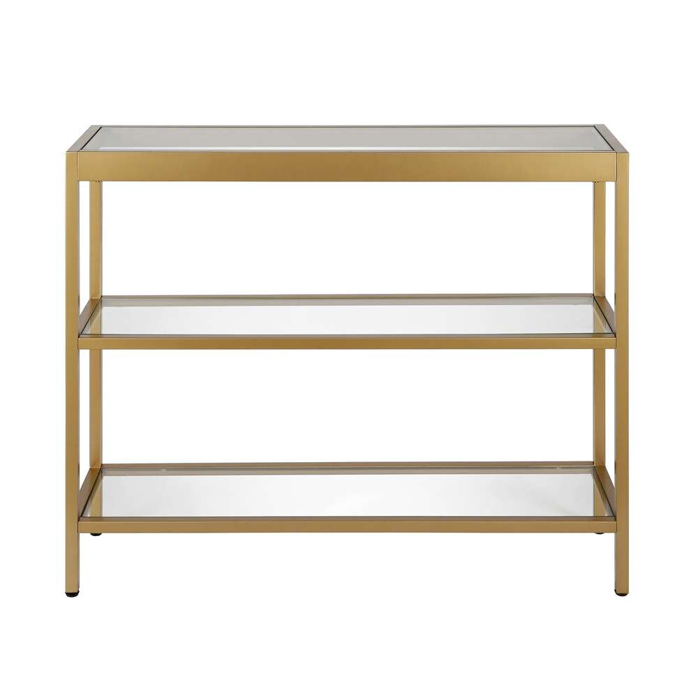 Hudson & Canal - Alexis 36in Wide Rectangular Console Table in Brass - AT0236 veiw 3