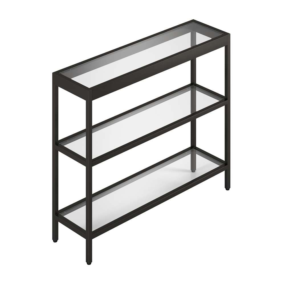 Hudson & Canal - Alexis 36in Wide Rectangular Console Table in Blackened Bronze - AT0235 veiw 1