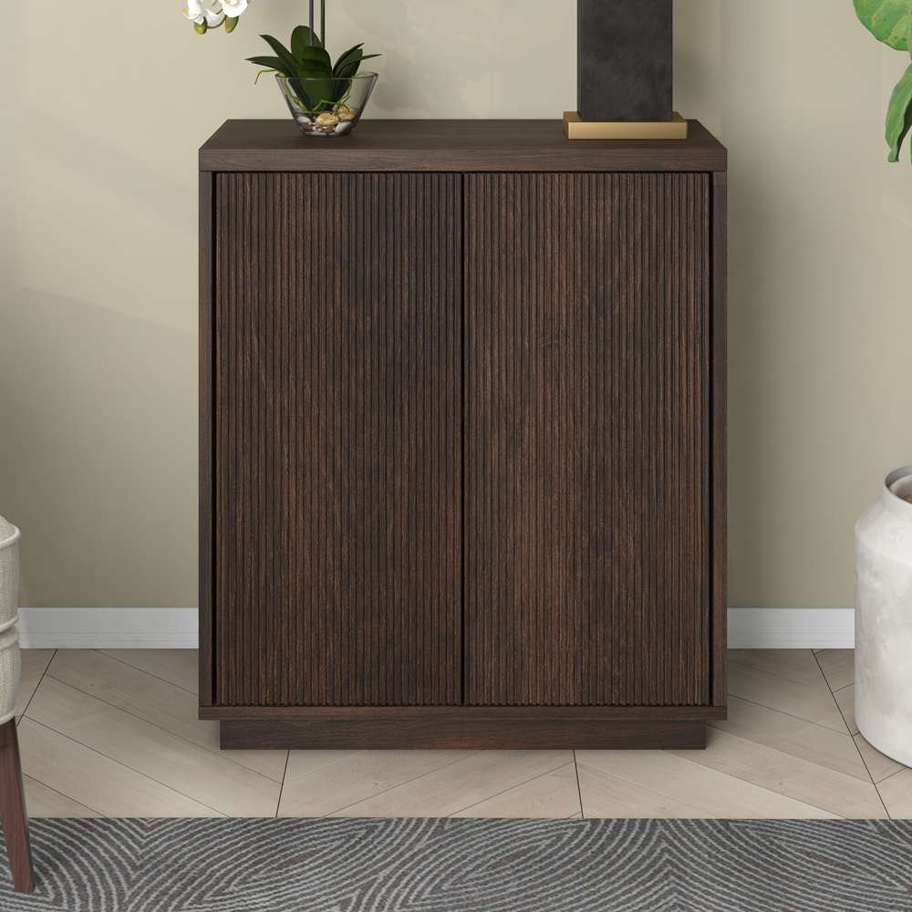 Hudson & Canal - Alston 28in Wide Rectangular Accent Cabinet in Alder Brown - AC1935 veiw 2