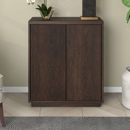 Hudson & Canal - Alston 28in Wide Rectangular Accent Cabinet in Alder Brown - AC1935 veiw 2