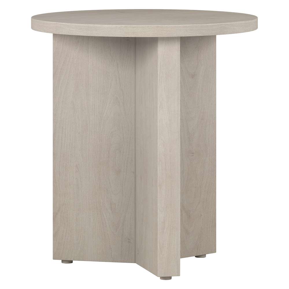 Hudson & Canal - Anders 20in Wide Round Side Table in Alder White - ST1927 veiw 1