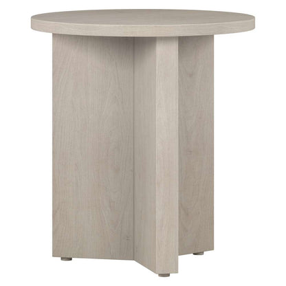 Hudson & Canal - Anders 20in Wide Round Side Table in Alder White - ST1927 veiw 1