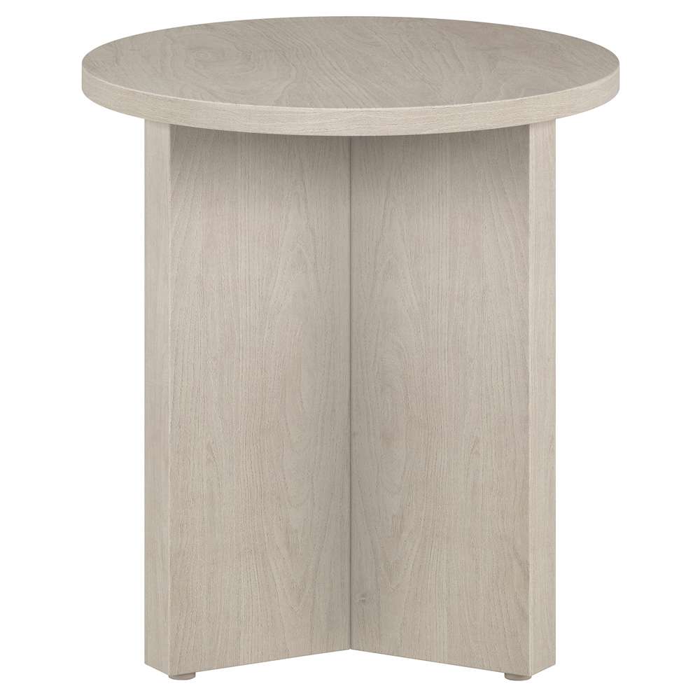 Hudson & Canal - Anders 20in Wide Round Side Table in Alder White - ST1927 veiw 5