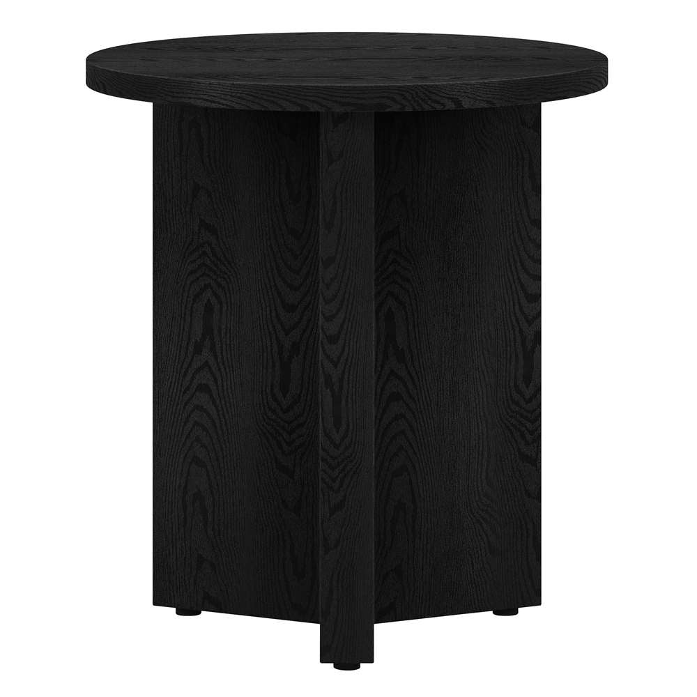 Hudson & Canal - Anders 20in Wide Round Side Table in Black Grain - ST1925 veiw 3