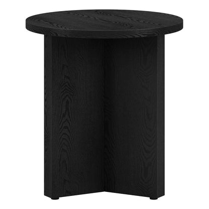 Hudson & Canal - Anders 20in Wide Round Side Table in Black Grain - ST1925 veiw 5