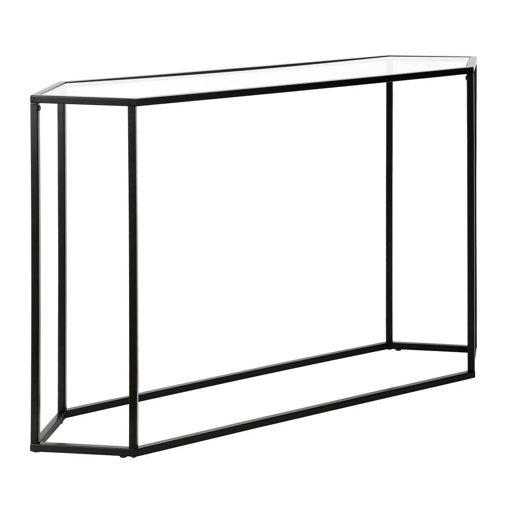 Hudson & Canal - Beck 48in Wide Hexagonal Console Table in Blackened Bronze - AT0551 veiw 1