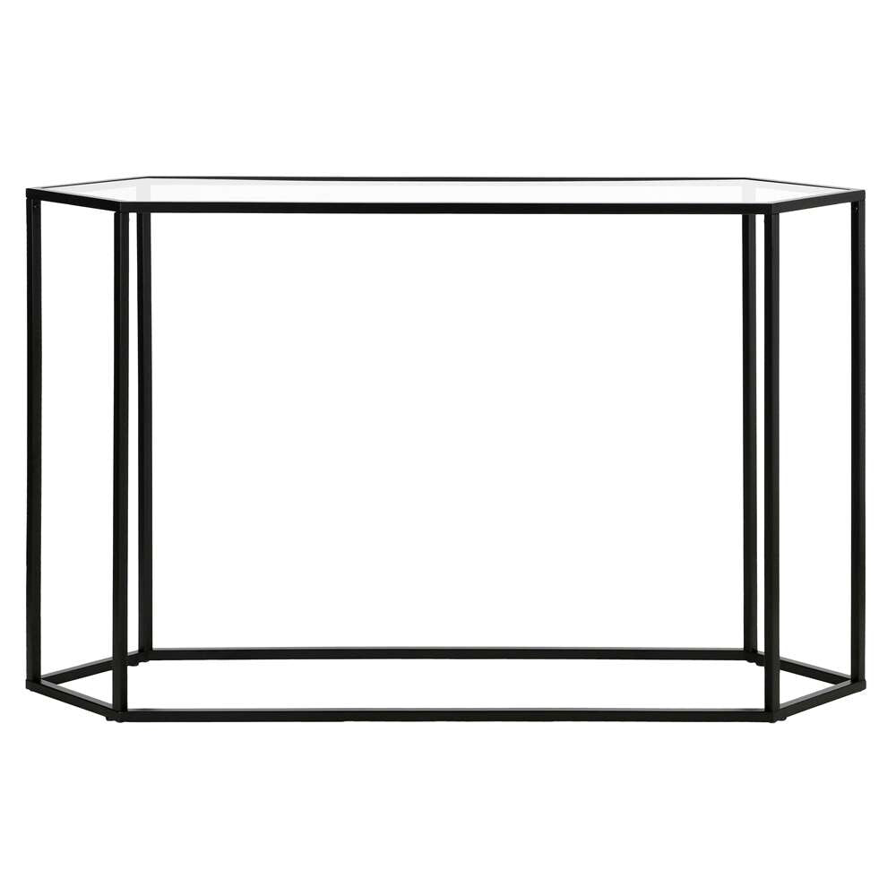 Hudson & Canal - Beck 48in Wide Hexagonal Console Table in Blackened Bronze - AT0551 veiw 3