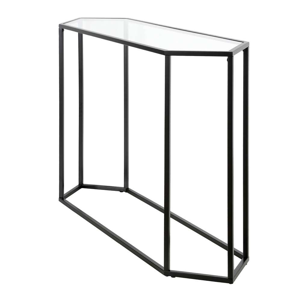 Hudson & Canal - Beck 48in Wide Hexagonal Console Table in Blackened Bronze - AT0551 veiw 4