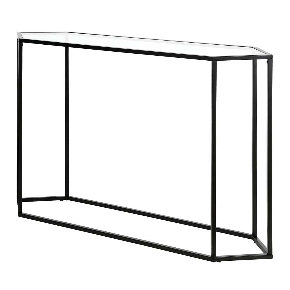 Hudson & Canal - Beck 48in Wide Hexagonal Console Table in Blackened Bronze - AT0551 veiw 5
