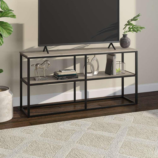 Hudson & Canal - Brasier Rectangular TV Stand for TVs up to 65in in Antiqued Gray Oak - TV1109 veiw 2
