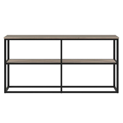 Hudson & Canal - Brasier Rectangular TV Stand for TVs up to 65in in Antiqued Gray Oak - TV1109 veiw 3