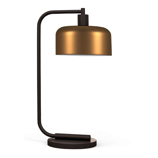Hudson & Canal - Cadmus 20.5in Tall Table Lamp with Metal Shade in Blackened Bronze/Brass/Brass - TL0099 veiw 1